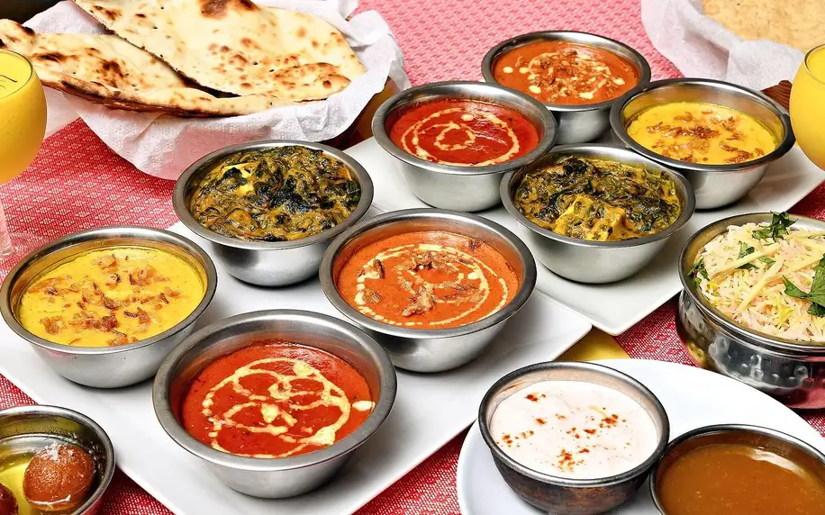 Degustační menu v Curry Tikka pro 2 nebo 4 osoby