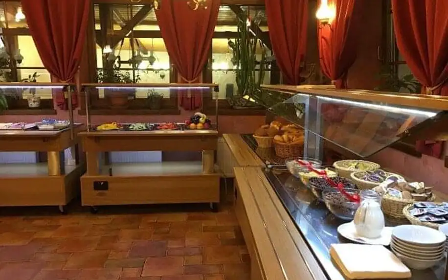Frymburk přímo na břehu Lipna: Hotel Leyla *** se snídaněmi formou bufetu + dětský koutek a úschovna kol