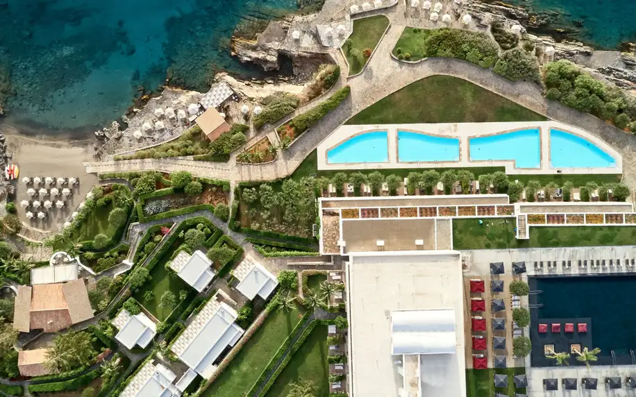 Minos Palace, Kréta, Dvoulůžkový pokoj s výhledem na moře, letecky, polopenze