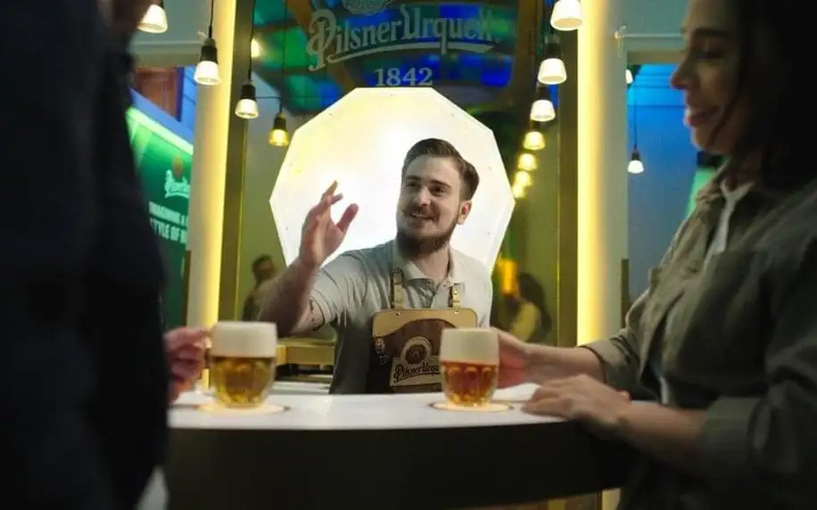 Interaktivní expozice příběhu piva Pilsner Urquell Experience s pivní ochutnávkou v Praze
