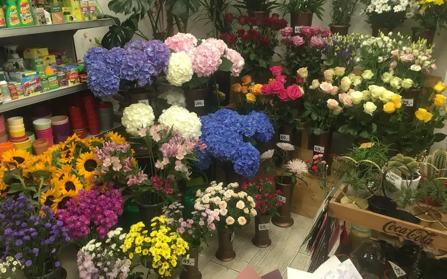 Voucher v hodnotě 600–1500 Kč na květiny a jiné