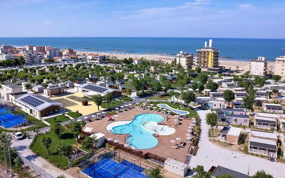 Last minute Rimini s rodinou: mobilní domky poblíž pláže, strava