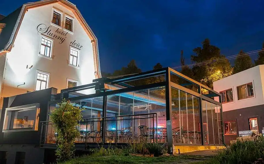 Romantický pobyt v luxusním soukromém wellness studiu v Hotelu Slunný dvůr