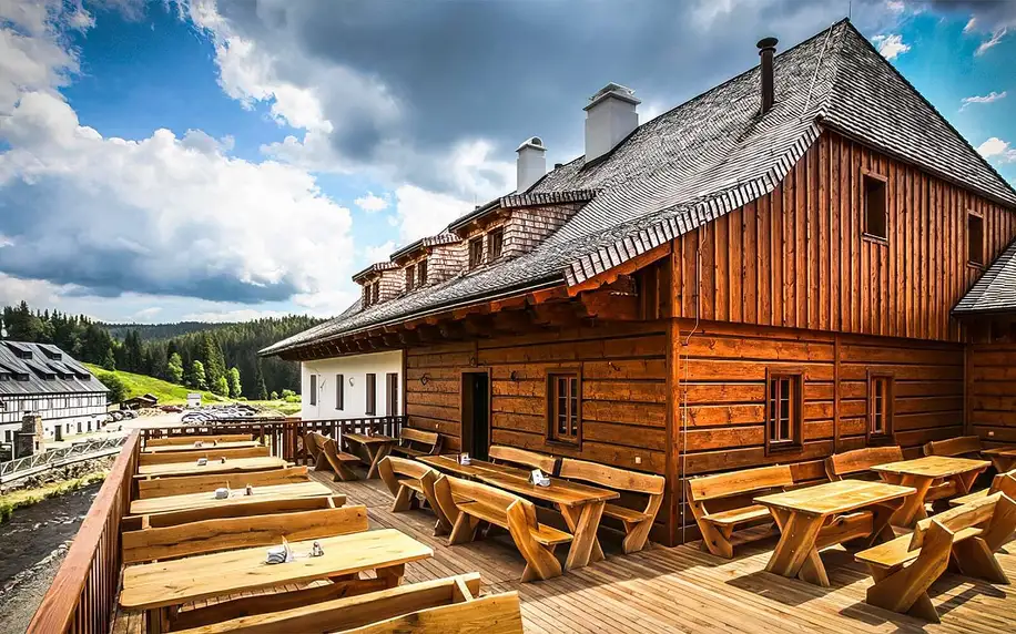 Pobyt v pivovaru na Modravě: snídaně, pivo i sauna