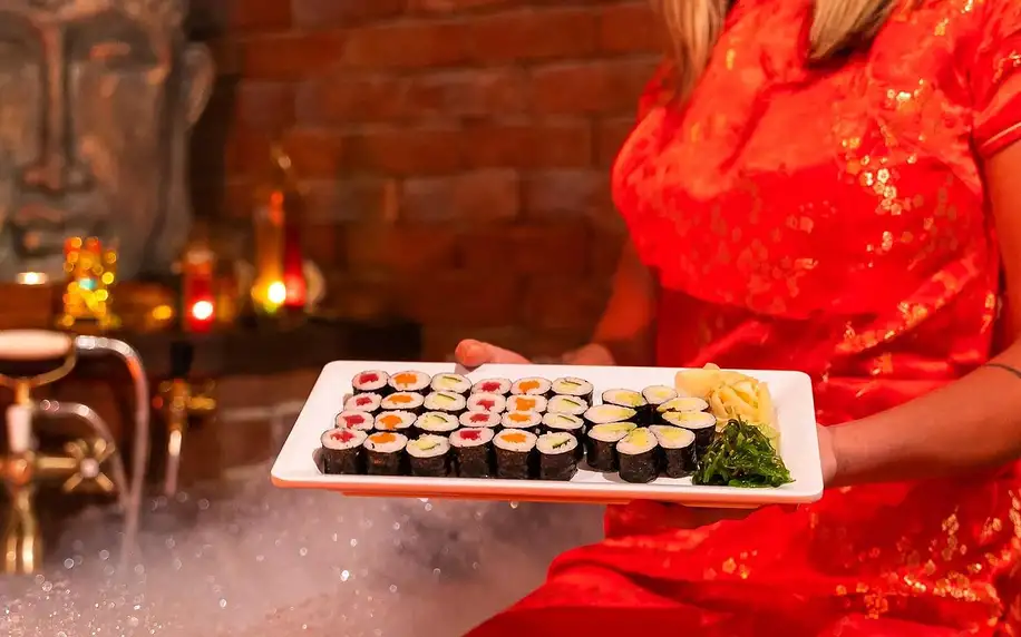 Jasmínová koupel pro 2 osoby i se setem sushi