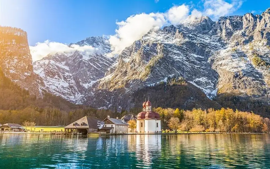 Solné doly v Berchtesgadenu a jezero Königssee, Bavorsko