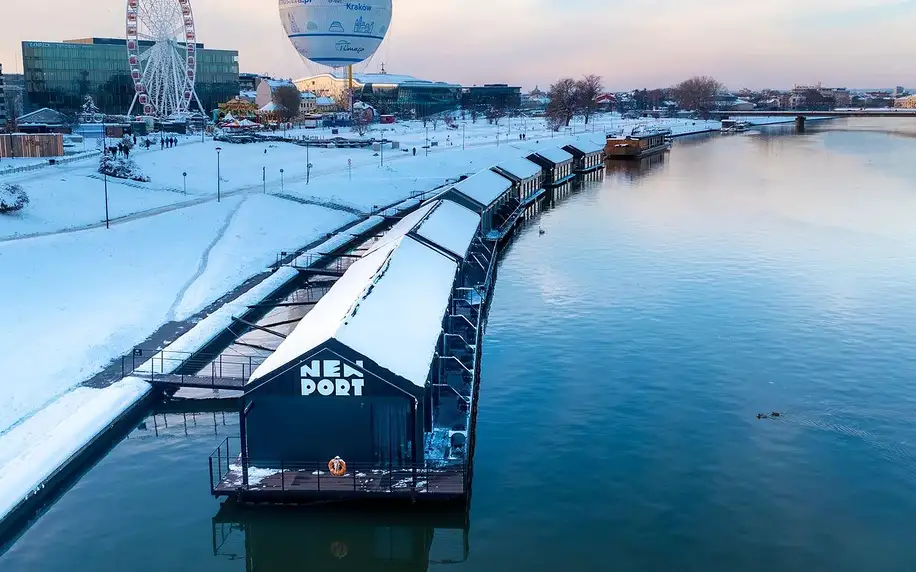 Moderní hotel na řece v centru Krakova i se snídaní