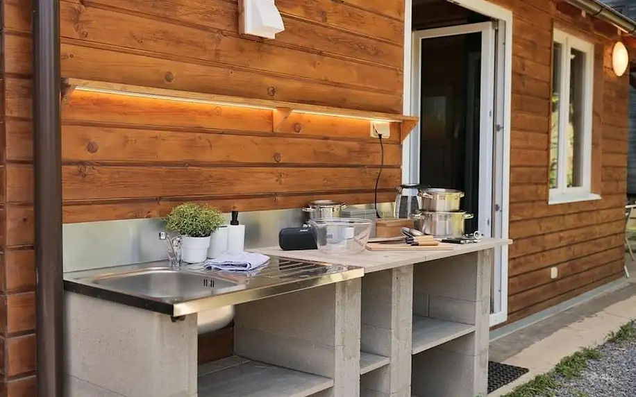 Středočeský kraj: Magic new cozy tiny house at private lake