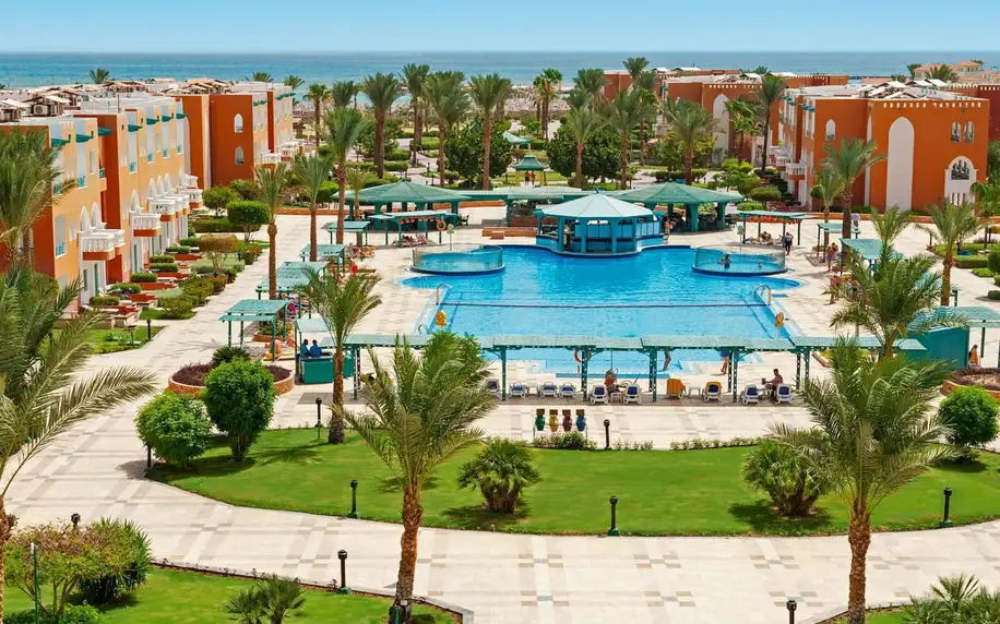 Sunrise Garden Beach, Hurghada, Pokoj Deluxe, letecky, all inclusive